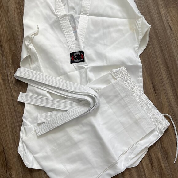 Taekwondo Sport Karate Classic White Adult Sport Uniform Size 5/190 - Picture 11 of 13
